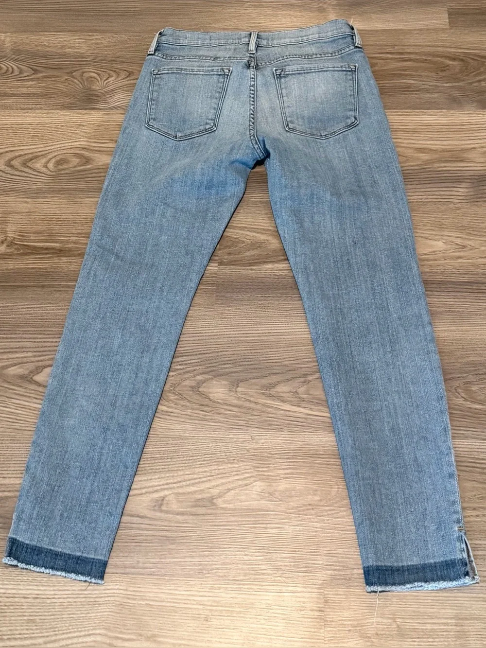Frame Le Garcon Slit Shadow Hem Norwood Cropped Jean Women’s size 25 Straight - Picture 6 of 7